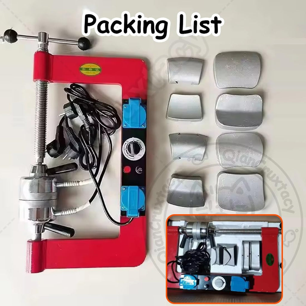 Professional Tire Repair Machine Tool Kit, Electric Tire Patch Curing Machine, Automatic Temperature Control (120℃–165℃) & 0-180 Min Timer for Professional Vulcanizing & Patch Repairs