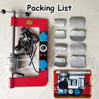 Tire Repair Machine & Vulcanizer Tool Kit with 8 Molds,Features Auto Temperature Setting (120℃–165℃),Manual/Spot Vulcanizing,for Hot Patch Repairs on Passenger Car and Small Truck Tires