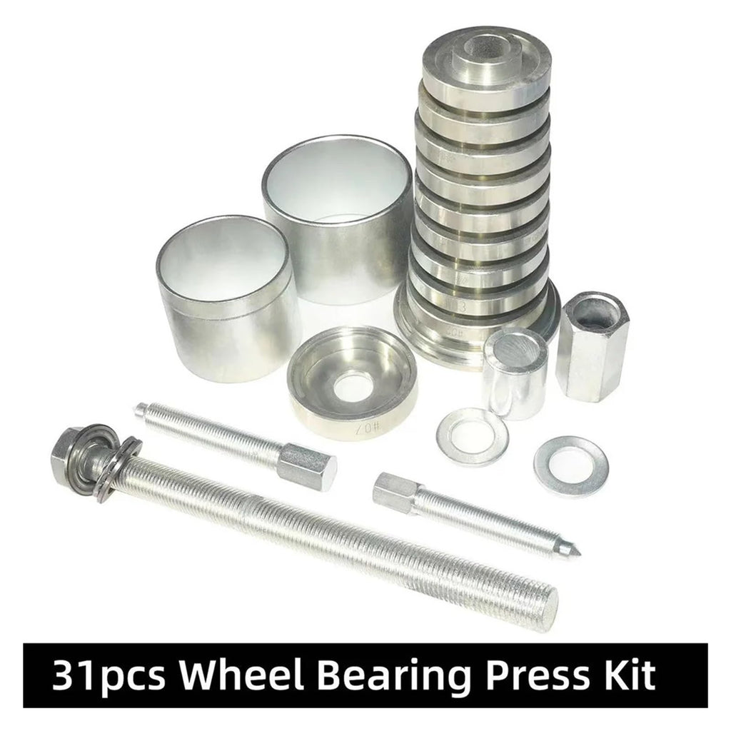 31pcs Wheel Bearing Press Kit Universal Front Wheel Drive Bearing Remover and Installer Kit