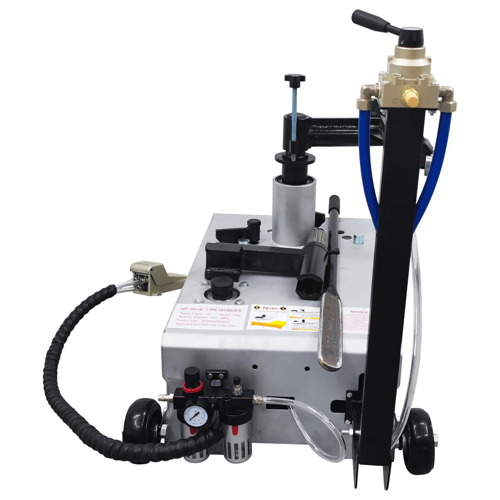 22.5" Pneumatic Tire Changer Machine Portable Truck Tire Changer with Bead Breaker Wheel Changer for Semi-Truck Tractor & Trailer Wheels