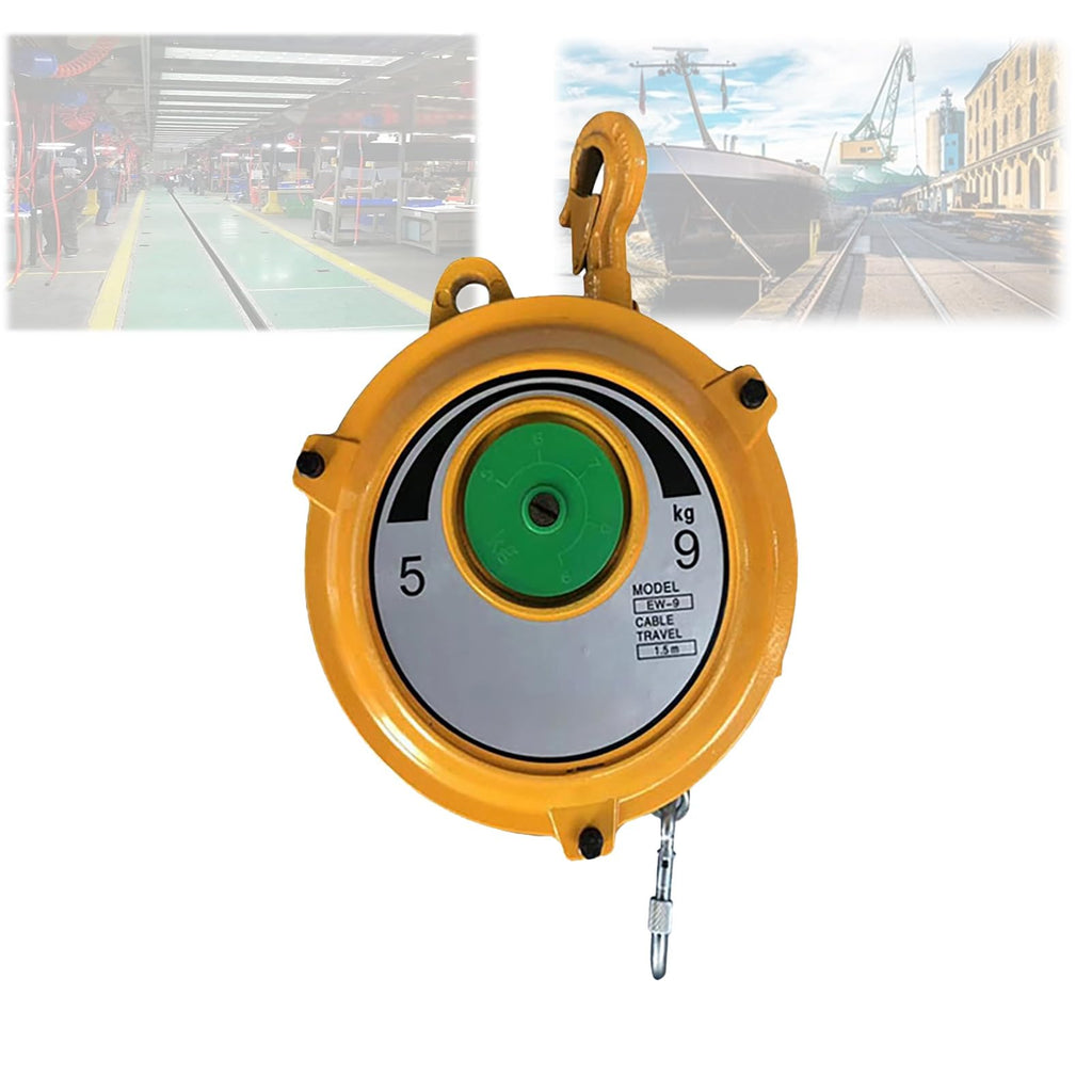 SPABOY Tower Type Spring Balancer, Heavy Duty Tool Balancer with Self-Locking Function, Iron Hanging Balancer,Hanging Holder 1.5 M Wire Rope, for Hanging Equipment Parts Welding Etc. (Size : 15-22kg)
