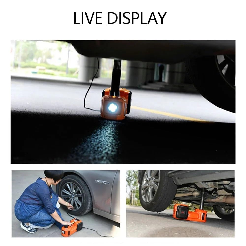 Floor Jack Car Electric Hydraulic Jack Kit 5Ton Automatic Lifting Jacks with Tire Inflator Pump Wheel Disassembly Farm Jack,