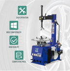 XK Tire Changer Single Wheel Changer,Rim Clamp 20 in,110V,2.0HP,580