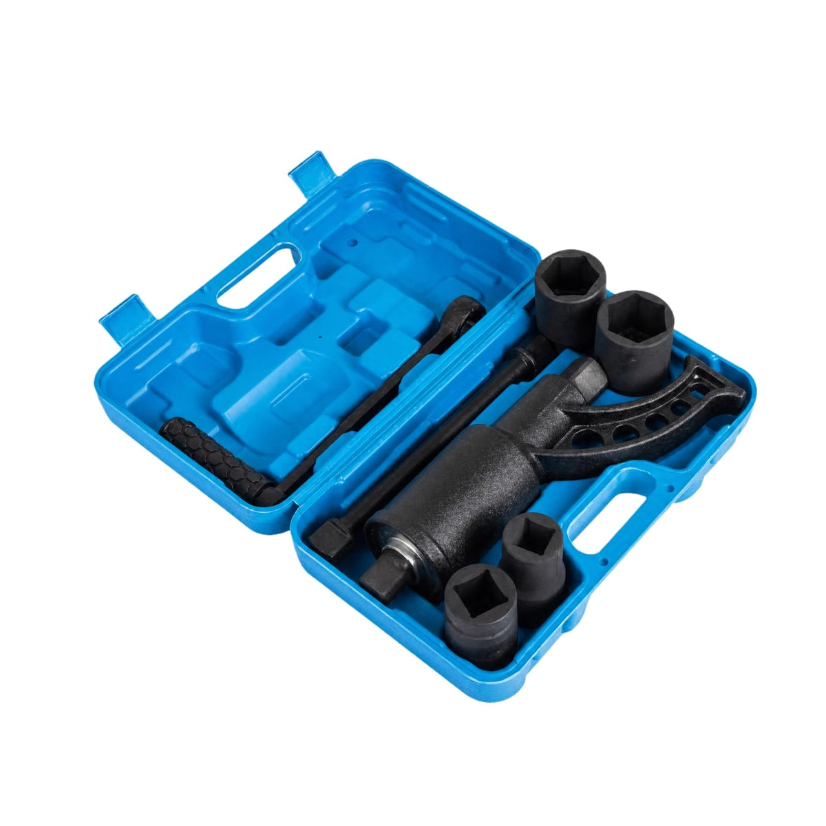 Manual Tire Lug-Nut Wrench Heavy-Duty Lug Nut Wrench with Socket Attachments Tire Iron for Diy Private Vehicle Users, Garage Repair Work