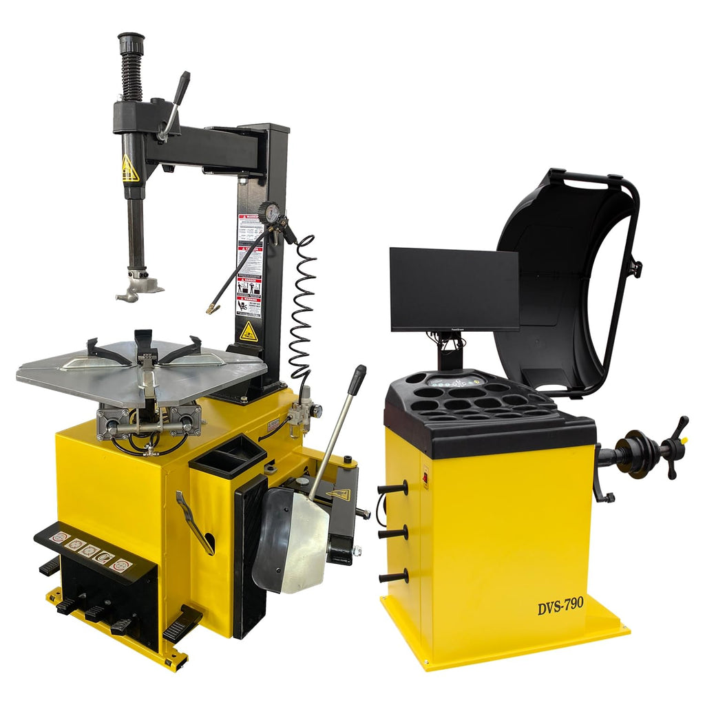 Tire Changer and Tire Balancer Machine Combo Tire Balancer 2040 39'' Max. Wheel Diameter & Tire Changer 811 24'' Rim Tire Changing and Wheel Balancing Machine Combo w/ 2 Year Warranty