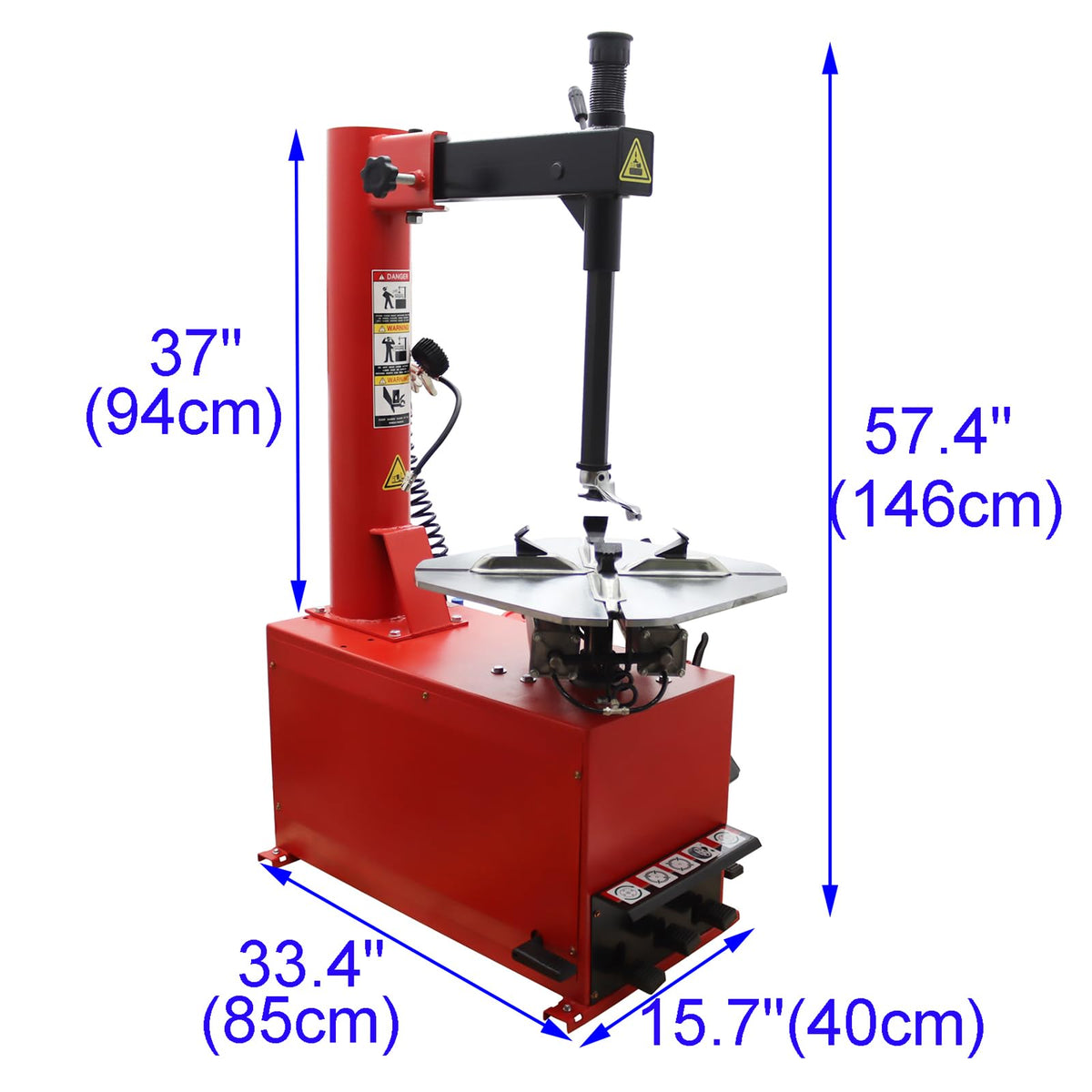 Tire Changer Machine for 3-12" Wheel Width Tire Changing Tool Heavy-Duty 24'' Tire Changer Wheel Machine for Car Repair Shops 110V 1.1KW