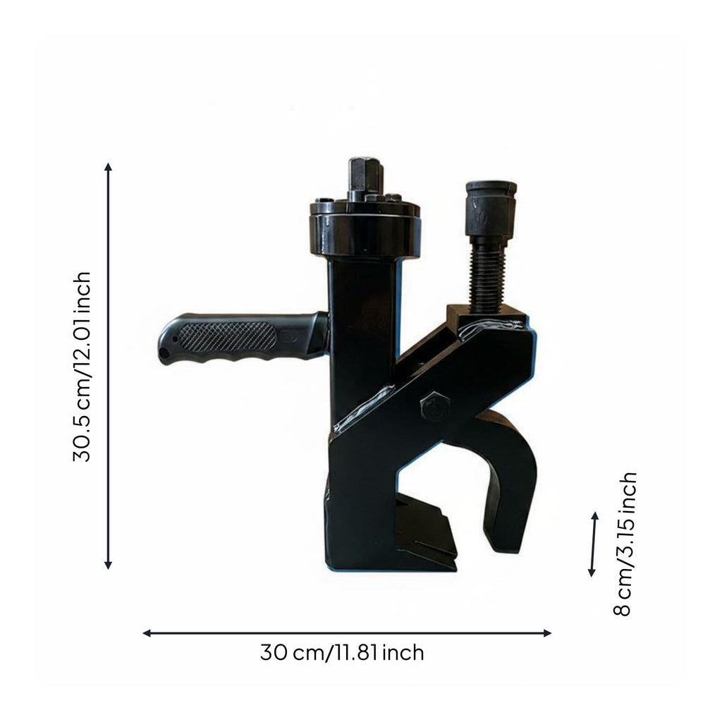 Tire Removal Machine Manual Tire Bead Breaker Tool Portable Tire Changer Hand Operated Bead Separator Steel Construction with Controlled Grip Handle, Black