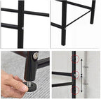 Tire Rack, Garage Rack Tire Rack, Freestanding 2 Tier Tire Holder for Garage, Steel Tire Rack Organizer with Rolling Wheels(110x50x128cm/43.3x19.7x50.4in)