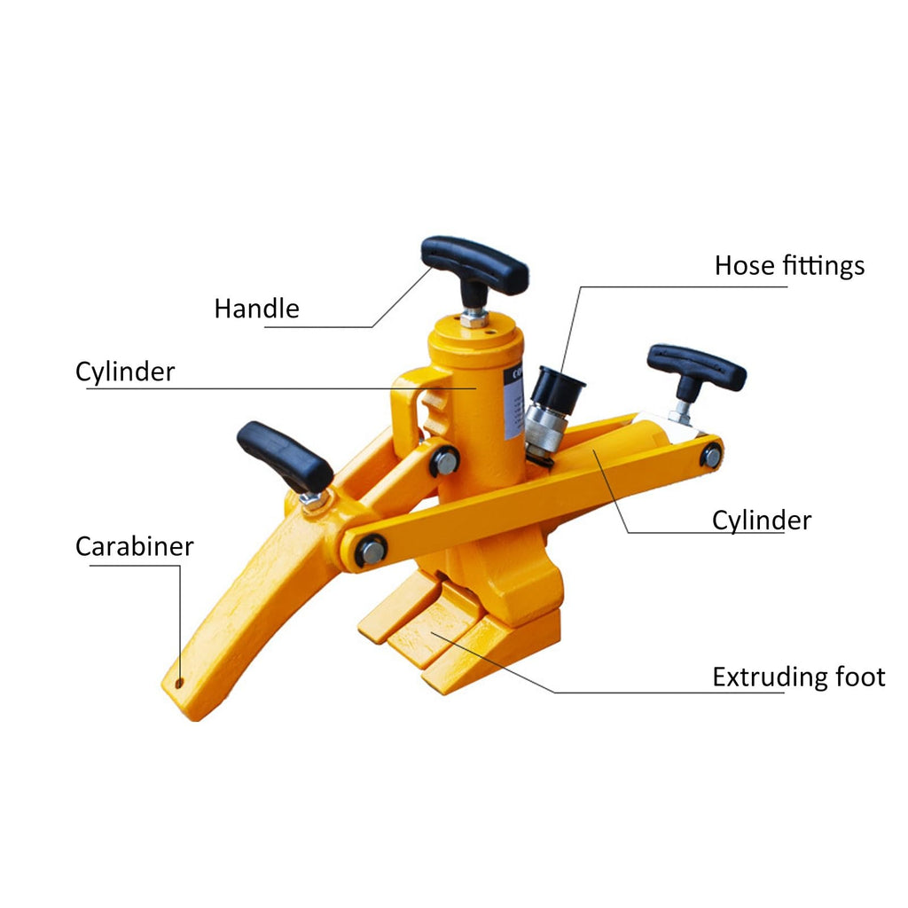 Hydraulic Tire Bead Breaker, 10000Psi Air Operated with Hose and Foot Pump, 2.3L Reservoir, Heavy Duty Kit for Truck, Tractor, Lawn Mower Maintenance