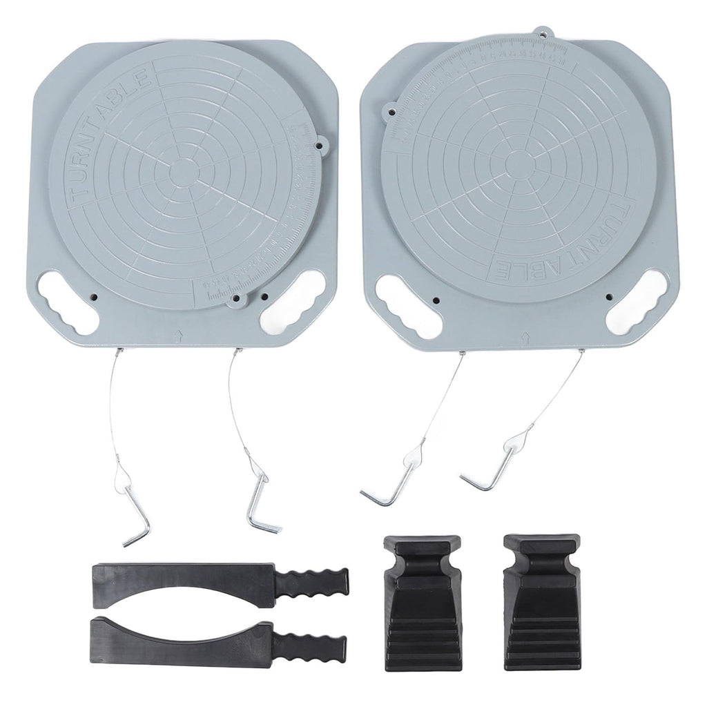 Wheel Alignment Turn Plates, 5 Ton Capacity Wheel Alignment Turn Table, 360 Degree Rotation 2.4in Sliding Distance Wheel Alignment Turntable for Car Truck Van for Garage