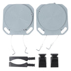 Wheel Alignment Turn Plate Mg Alloy Wheel Alignment Turntable 5 Ton Capacity 360 Degree Bearing 2.4in Slide for Cars Auto Repair Shops and DIY Users