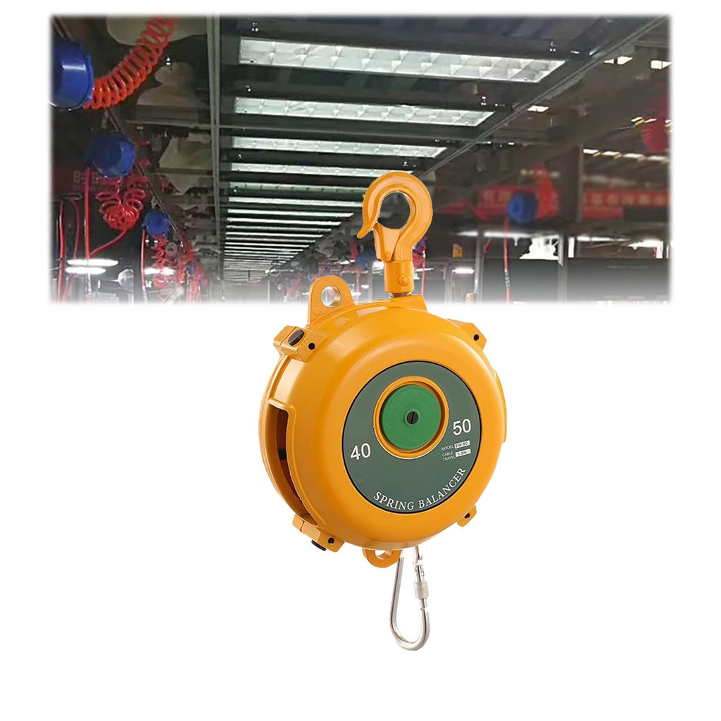 Retractable Spring Balancer, Hanging Retractable Tool Spring Balancer with Self-Locking Function for Tool Used in Automobile Molds, Parts Welding, Etc(3-5kg)