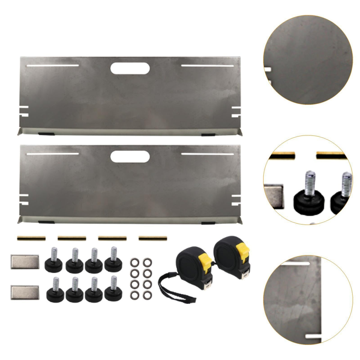 Wheel Alignment Toe Plate, Stainless Steel Adjustable Rod 10.5-21.2 in, for Sedans SUVs Pickup Trucks 15-22 in Hubs