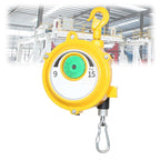 Retractable Tool Balancer with Adjustable Hook & Wire Rope, 1-70kg Capacity (9-15kg), Perfect for Workshop, Garage, Industrial Applications