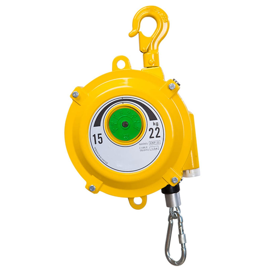 Spring Balancer, Balancer Retractable Balancer Screwdriver Hanging Wrench Steel Wire Rope Measurement Tool for Assembly Line Hanging Tools Hanging Assembly Line,15-22kg