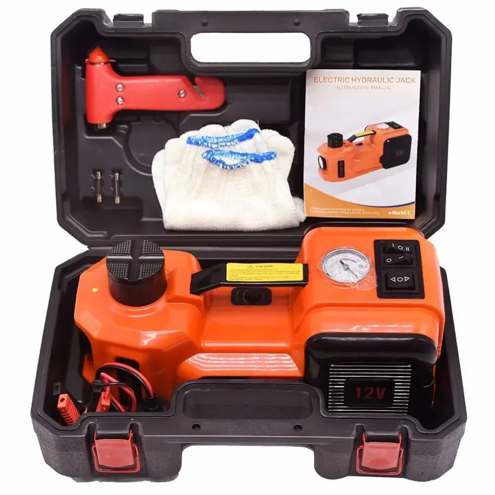 Floor Jack Car Electric Hydraulic Jack Kit 5Ton Automatic Lifting Jacks with Tire Inflator Pump Wheel Disassembly Farm Jack,