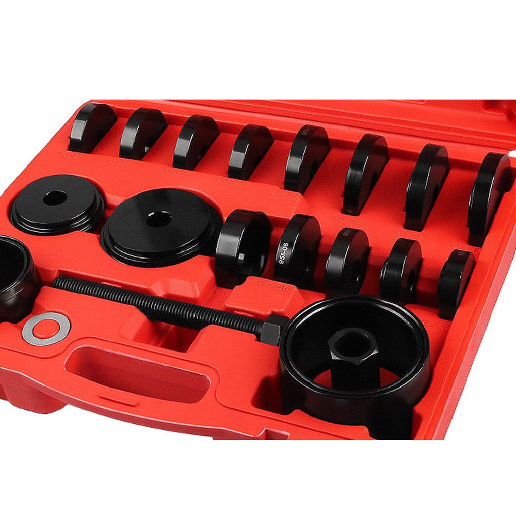 23Pcs Wheel Bearing Press Kit Front Wheel Drive Bearing Removal Tool Universal Storage Case Wheel Bearing Puller Tool Set
