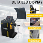 KunChy 10"-24" Automatic Laser Wheel Balancers Wheel Balancing with Hood and Auto Ruler Brake Self-Calibrating,KC-988