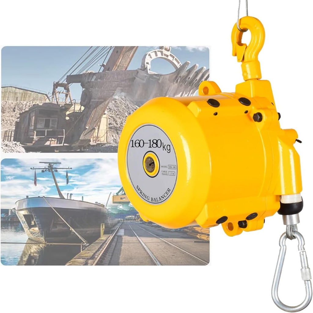 Spring Tool Balancer Retractable High Load Capacity Durable Balancer with Aluminum Bevel Gear – Ideal for Industrial Construction, Warehousing, and Maintenance Work(9kg)