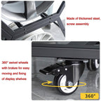 Rims Tire Rack for Garage, Tire Wheel Rim Holder, Movable Hexagon Car Rims Tire Display Rack, Steel Spare Tyre Organizer, Tire Wheel Organizer Holder(6-Frame)