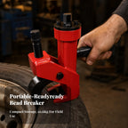 Portable Tire Remover Manual Bead Breaker Machine for Tire Disassembly with Sturdy Rectangular Support Structure and Central Drive Head for Rims Up to