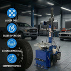 Jack Boss Tire Changer Machine, 3-Pedal Tire Machine, Heavy-Duty Wheel Tire Mounting & Dismounting Machine, 110V 60Hz Power, Fits 10"-24" Rims for Cars