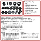 MOSTPLUS FWD Front Wheel Drive Bearing Adapters Puller Press Replacement Installer Removal Tool-23 Pieces