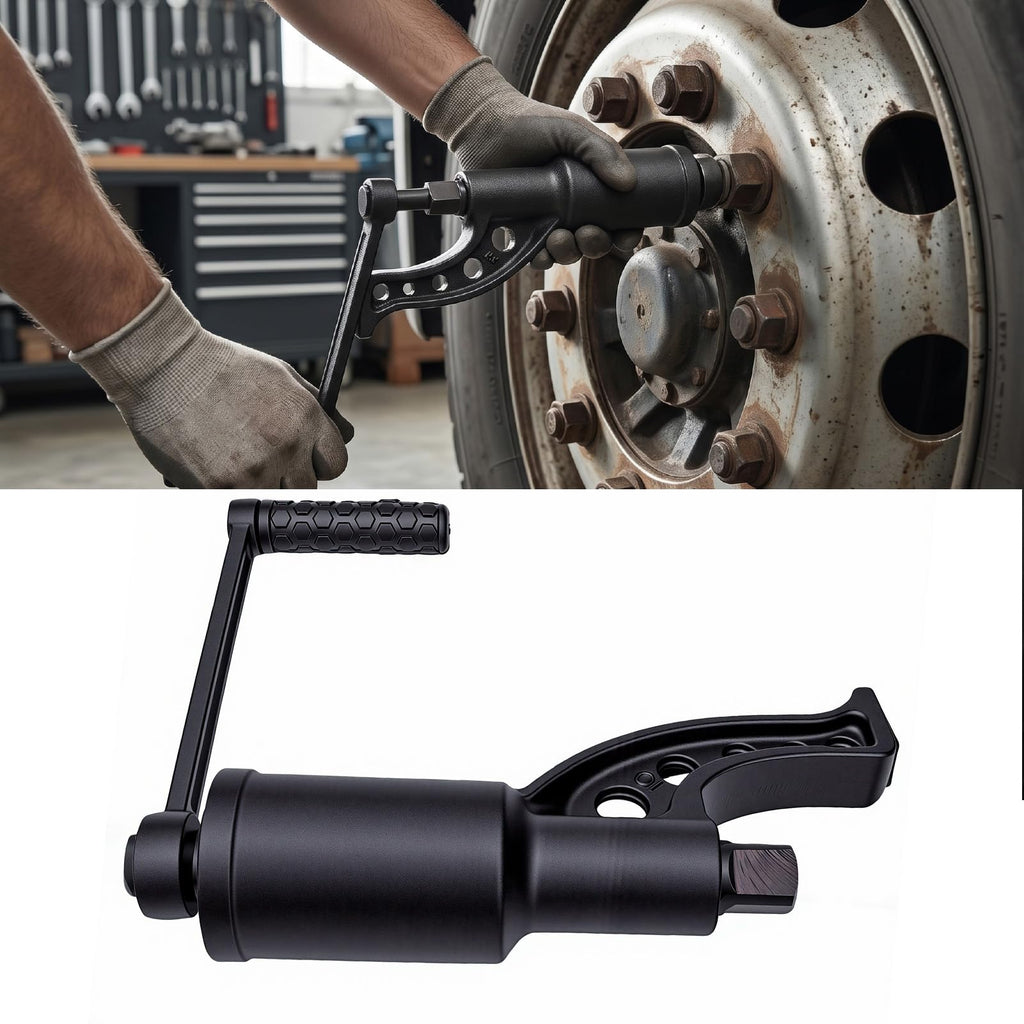 Torsion Multiplier Wrench Set 1 Inch Drive 1:65 Gear Ratio Lug Nut Remover with 4800N.M Output for Heavy Vehicles Truck Bus RV Trailer