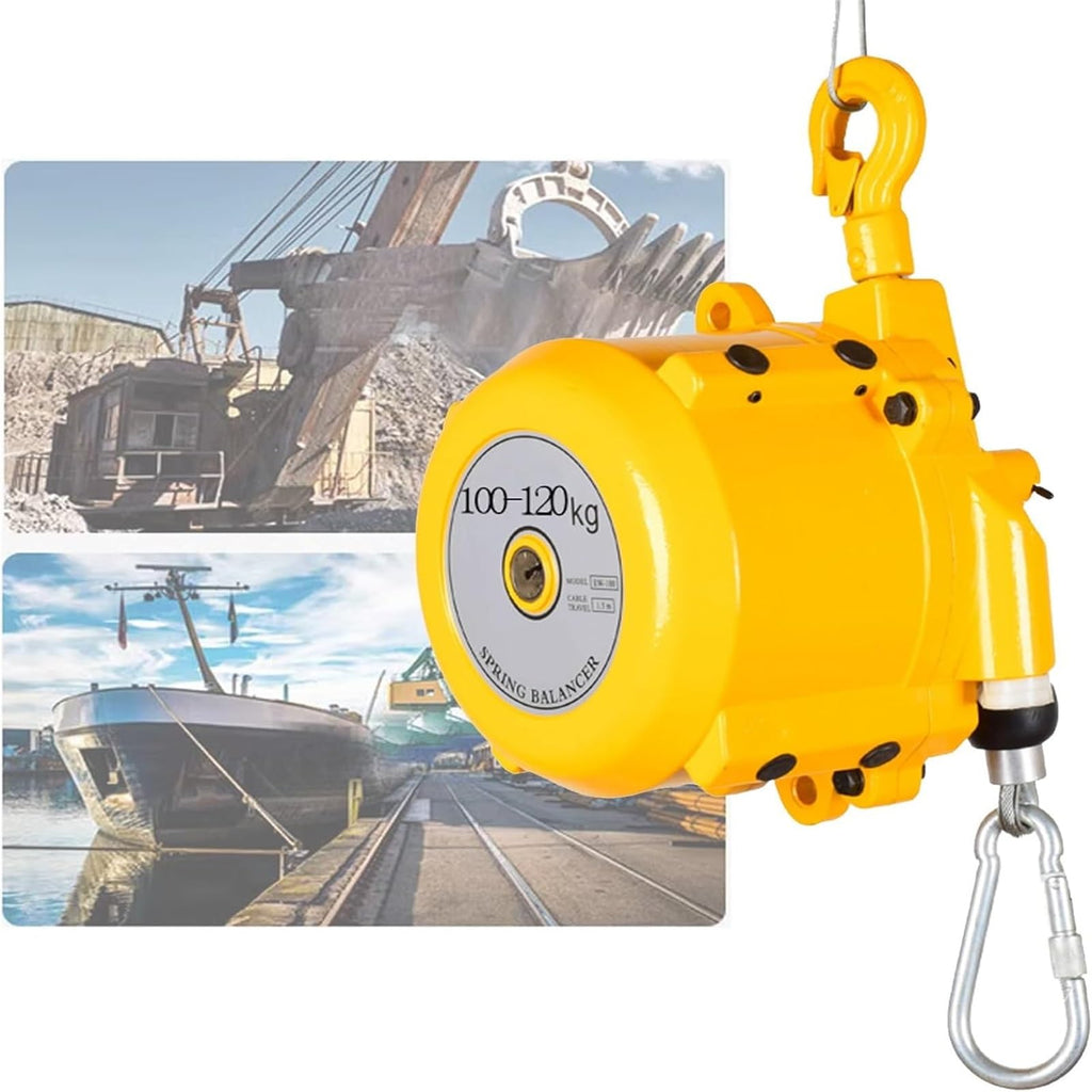 Spring Tool Balancer Retractable High Load Capacity Durable Balancer with Aluminum Bevel Gear – Ideal for Industrial Construction, Warehousing, and Maintenance Work(9kg)