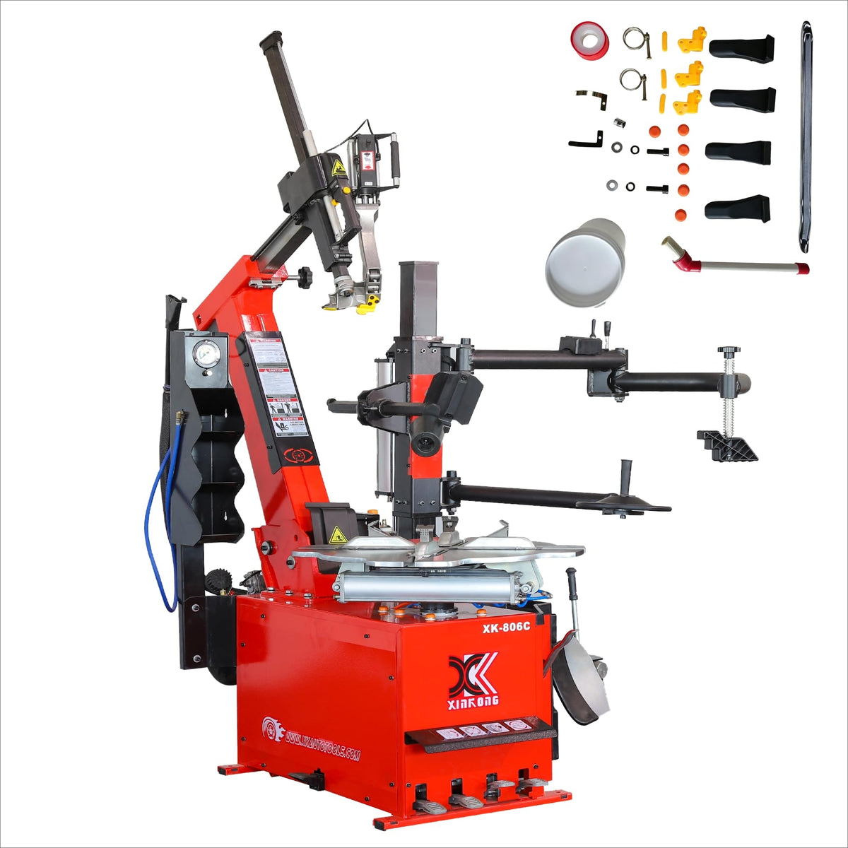 XK Tire Machine,Wheel Changers,Rim Clamp 28 in,110V,2.0HP,806B