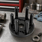 Wheel Balancer Clamp Heavy Duty Wheel Mounting Fixture with Central Opening and Tapered Posts Suitable for Vehicle Alignment and Garage Use
