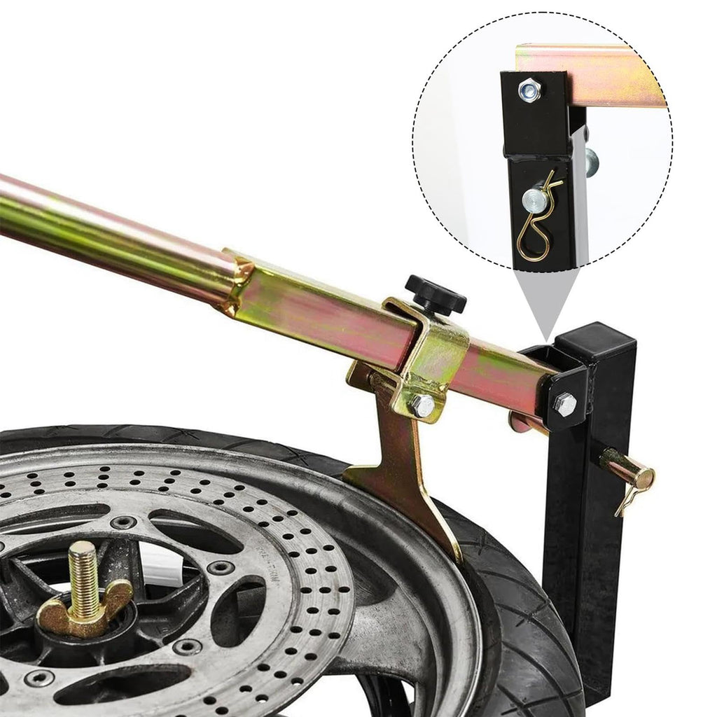 Motorcycle Tyre Changer Manual Tire Change Stand with Adjustable Lever Metal Practical Design Portable Easy to Use Suitable for Motorbike
