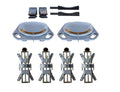 15.7” Wheel Alignment Turntable Turn Plates 4PCS 11-25” Rims Car Wheel Aligner Clamp Tool for All Wheel Aligner Machines