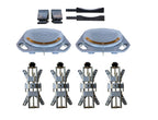 15.7” Wheel Alignment Turntable Turn Plates 4PCS 11-25” Rims Car Wheel Aligner Clamp Tool for All Wheel Aligner Machines