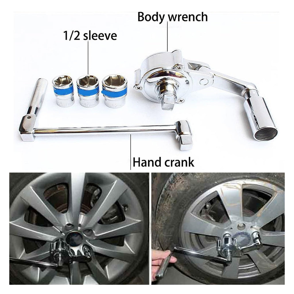 Torque Multiplier Wrench Lug Nut Remover Auto Tire Removal Effortless Wrench 17mm 19mm 21mm Car Repair Tools,