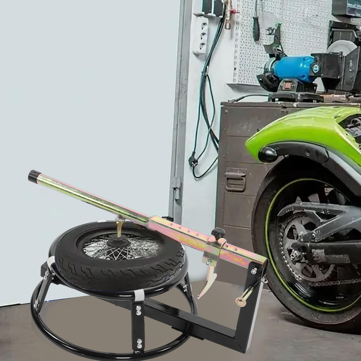 Keenso Motorcycle Tire Changer, Dirt Bike Tyre Changing Stand with Bead Breaker for 16-21 Inch Tires