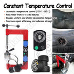Professional Tire Vulcanizing Machine Kit with 8 Molds, Car Tire Vulcanizing Machine, 120℃–165℃ Auto Temp Control & 0-180 Min Timer for Permanent Patch Repair on Car & Small Truck Tires