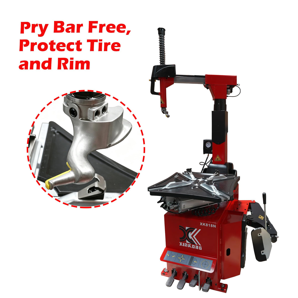 XK Tire Machine, Wheel Changers, Swing Arm, 110V, 818N