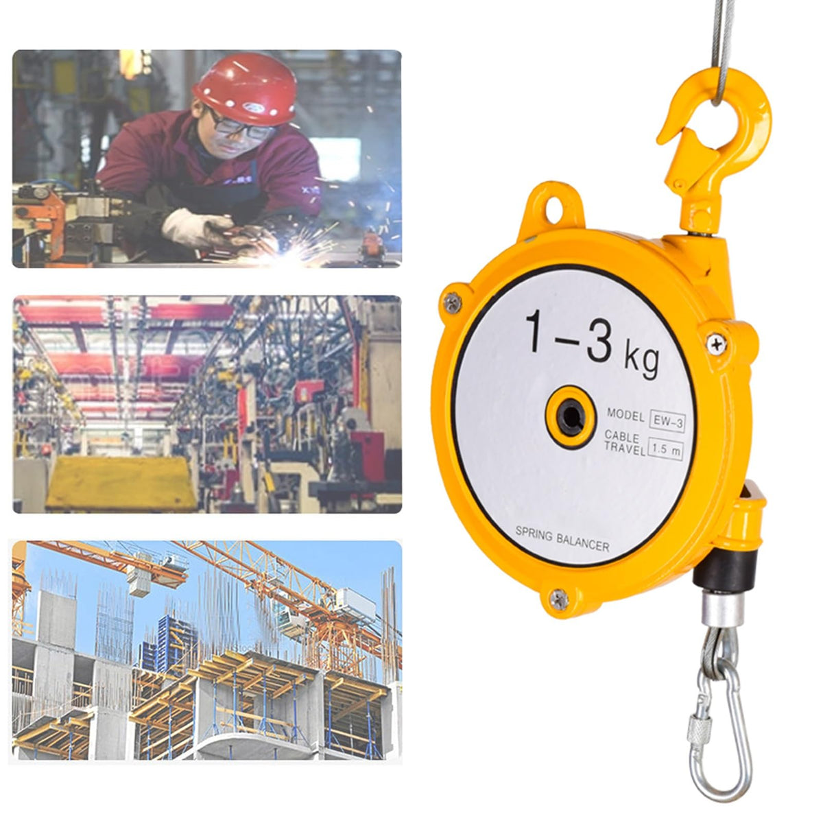 Spring Balancer,Hanging Retractable Tool Spring Balancer,Tower Type Pneumatic Combination Strapping Tool Balancing Lifting Jack,Multifunctional Auxiliary Tools(15-22kg