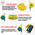 Practical Tools Adjustable Suspended Balancer Tool with Hook and Wire Rope for Assembly-Line and Hydraulic Equipment, Automatic Self-Locking Spring Tensioner