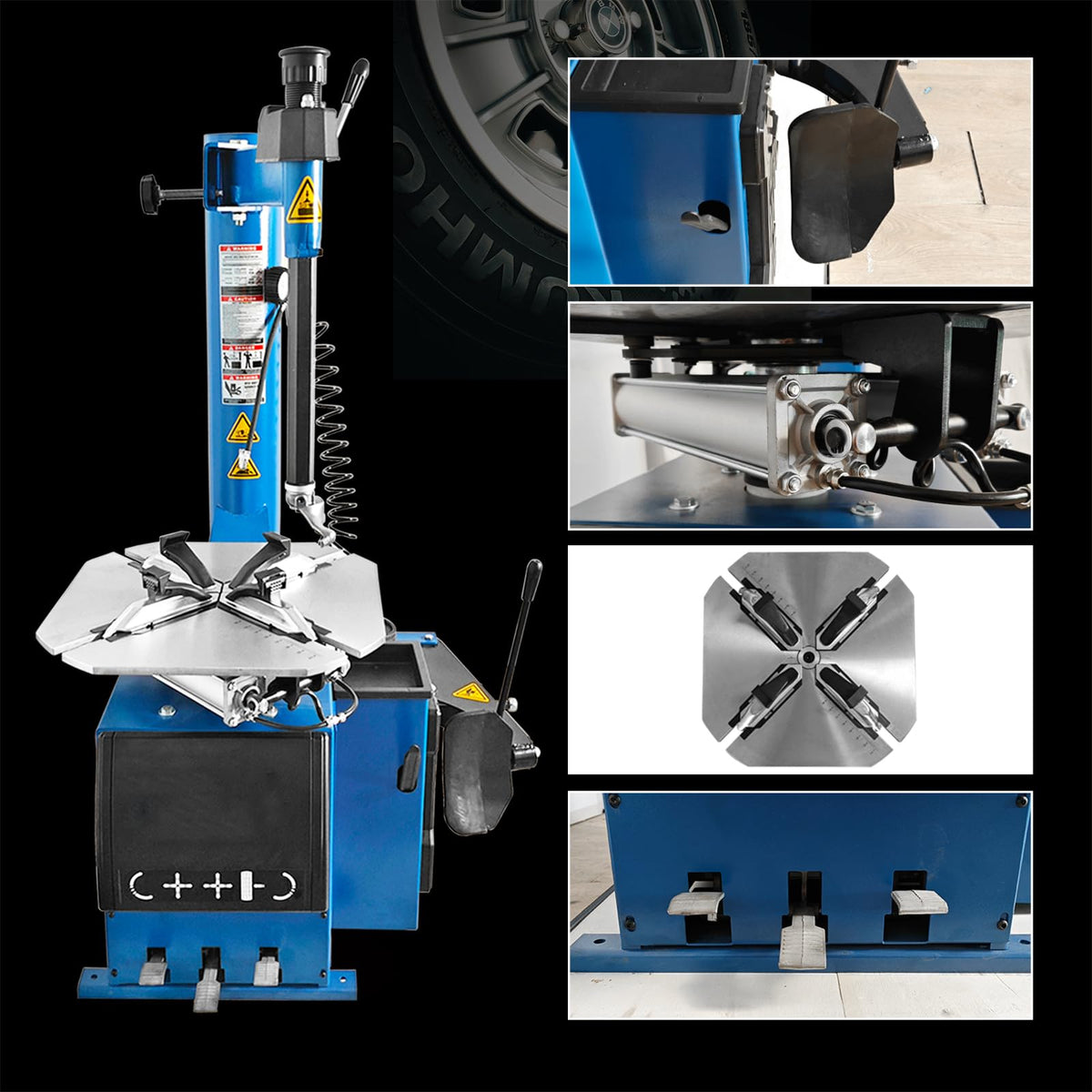 Jack Boss Tire Machine and Wheel Balancer Combo, Tire Changer Wheel Balancer Machine Combo Rim Clamp 24" Set Item
