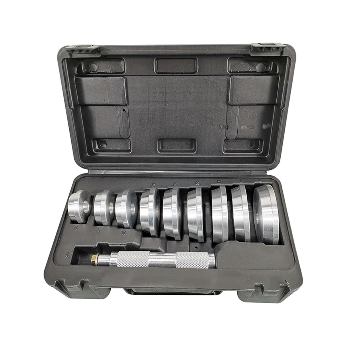 10pcs Axle Bushing Bearing Race Seal Install Driver Set Wheel Bearings 9 Discs & Drive Aluminium Auto Car Tool