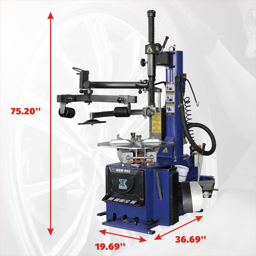 XK Tire Changer and Balancer Combo 37 in Wheel Machine, 110V,960-690
