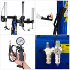 WEIZE 2 HP Tire Changer Automatic Wheel Changers Rim Clamp Assist with 2 Arms Repair Helpers Equipments, for Car, Garage, ATV,Heavy Duty Vehicle