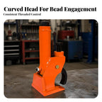 Portable Manual Tire Bead Breaker | Compact Upright Design, Hydraulic Tire Bead Breaker, for Garages, Roadside Repairs, Orange