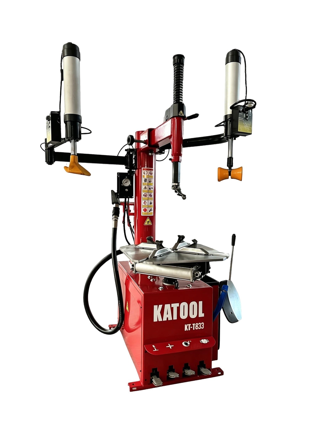 Motool Tire Machine with Dual Helper Arms and Automatic Bead Blaster, 14 to 24 Inch Rim Clamping Capacity Wheel Changer for Car Light Truck, Garage Tire Repair Equipment