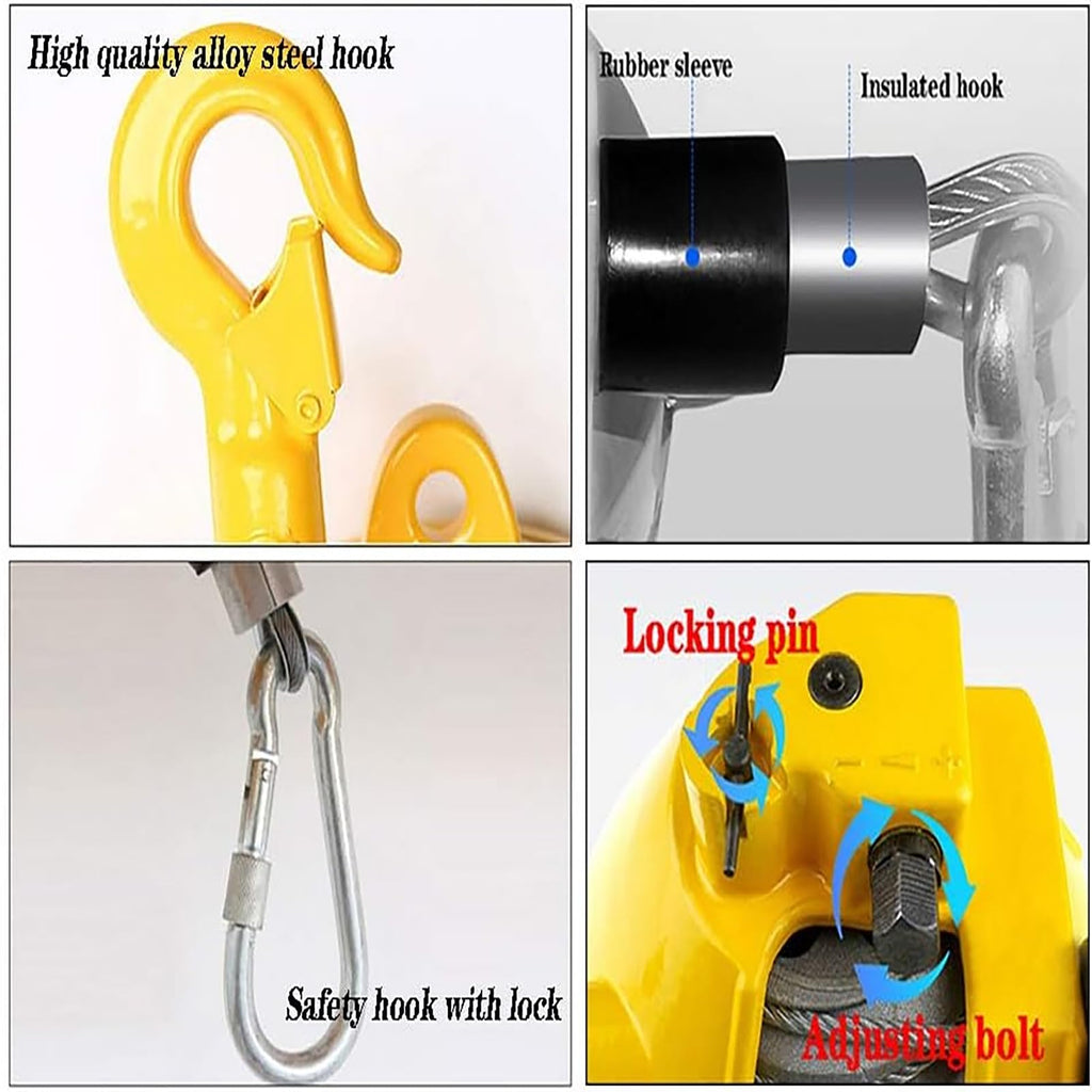 Retractable Spring Balancer,Tower Self-Locking Balancer, for Assembly Line, Workshop and Automotive Equipment, Multifunctional Auxiliary Tools.(1.6m-15-22kg)