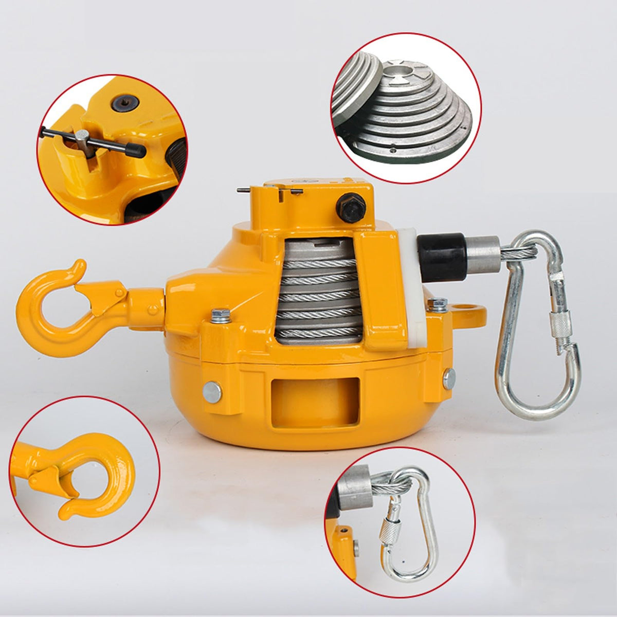 Retractable Spring Balancer for Tool Hanging - Heavy Duty with 22-30kg Capacity, Ideal for Workshop, Garage, and Professional Use,22-30kg