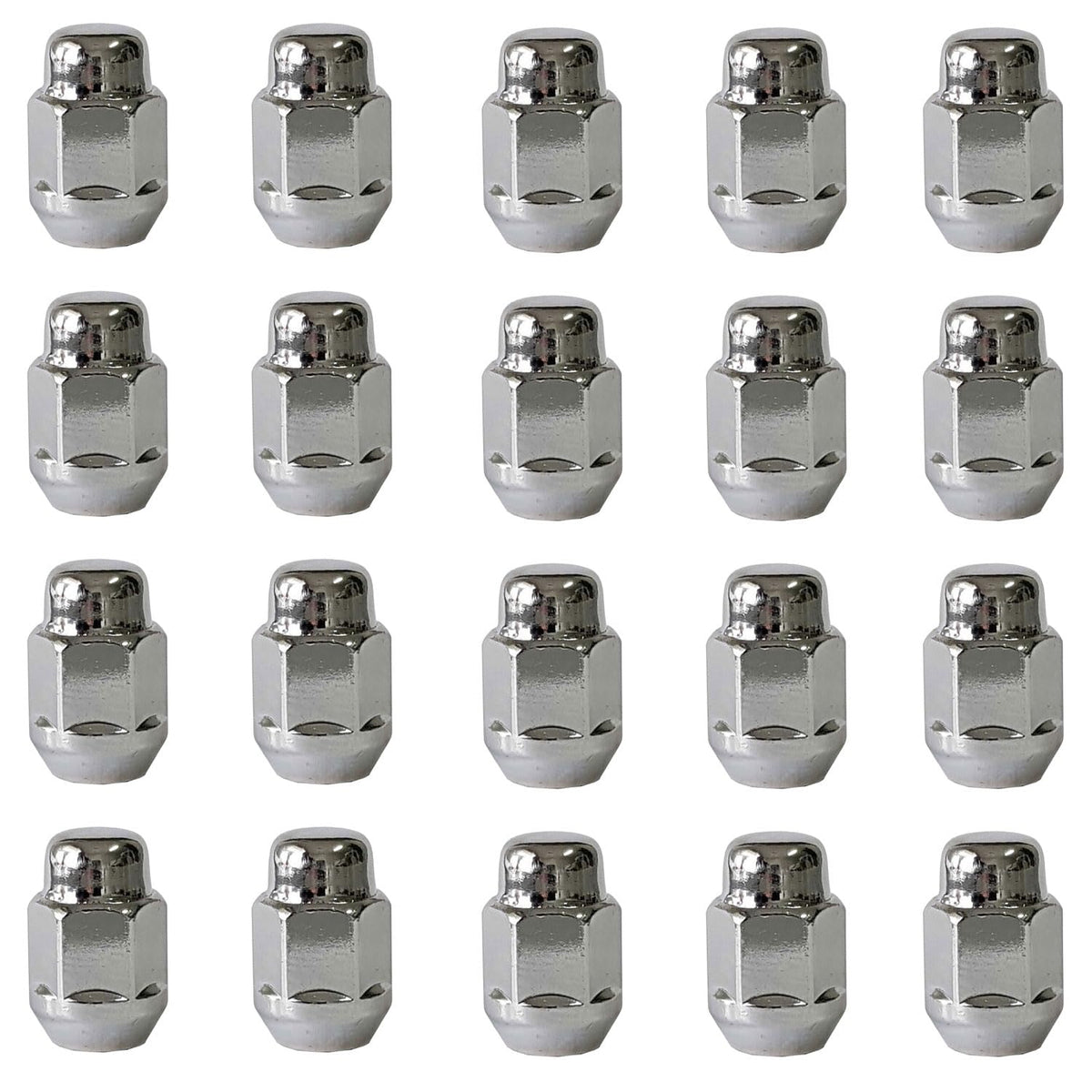 TRACER 20x Wheel Nuts M12 x 1.25 Taper Collar Closed 60° 34 Spanner Width 21 mm Compatible with Datsun, GO (AD0), GO+ (AD0)