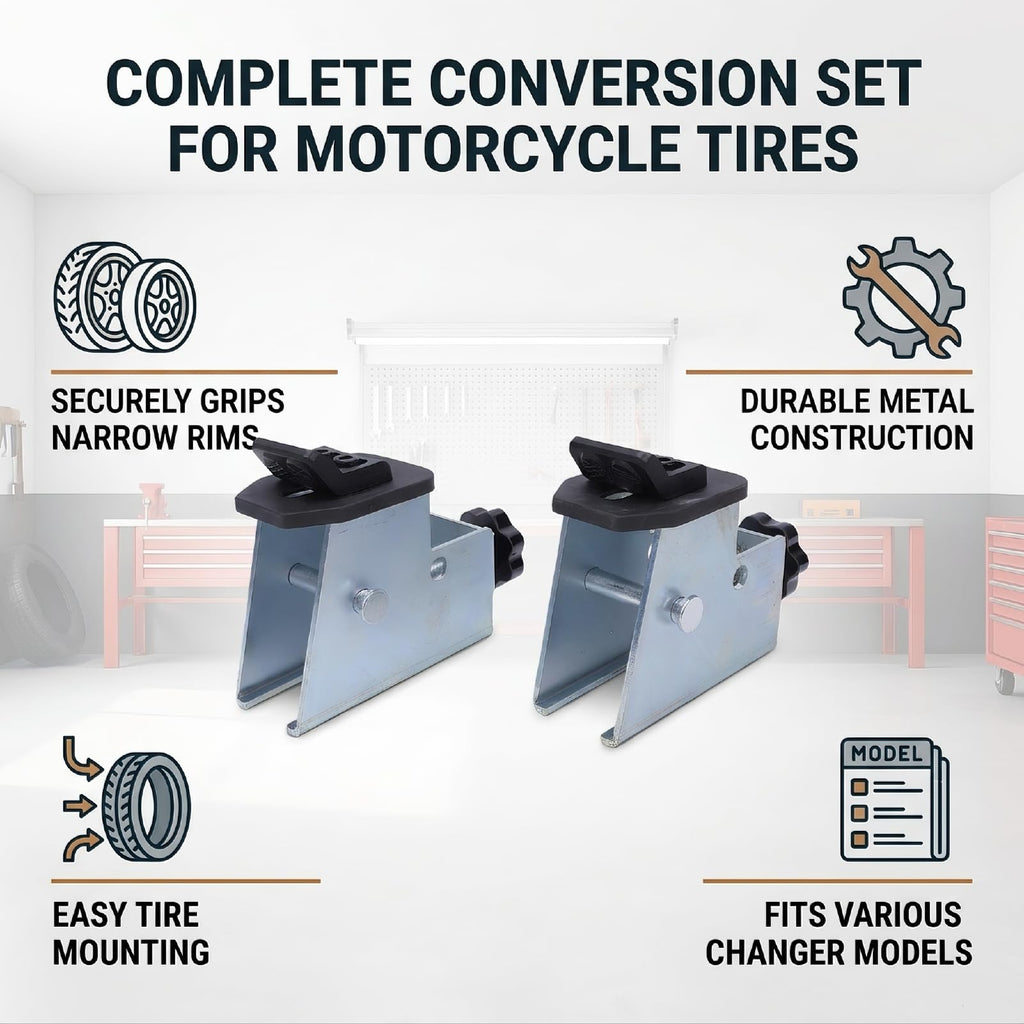 Motorcycle Tire Changer Adapter, 4PCS Set for Small Wheels